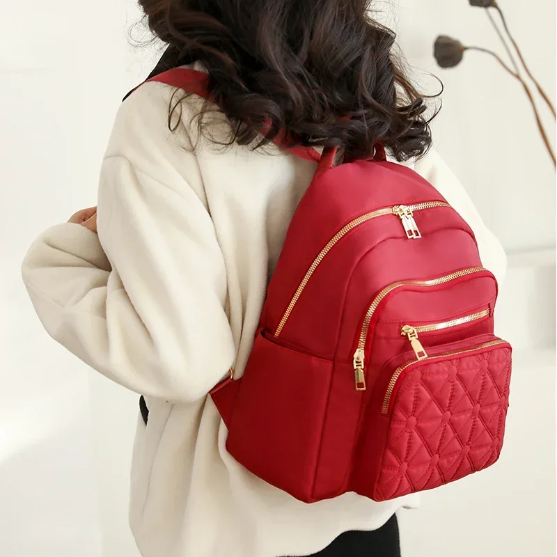 Luxury Bags On Sales - Nylon Solid Color Versatile Women's Backpack