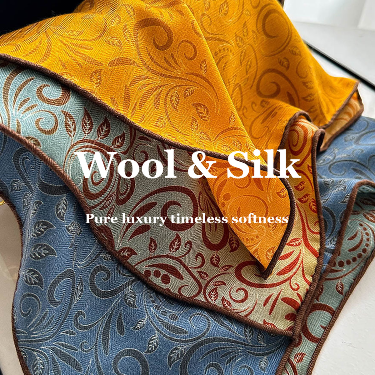 Luxury Bags Duffle - 82% Wool 18% Real Silk Scarf