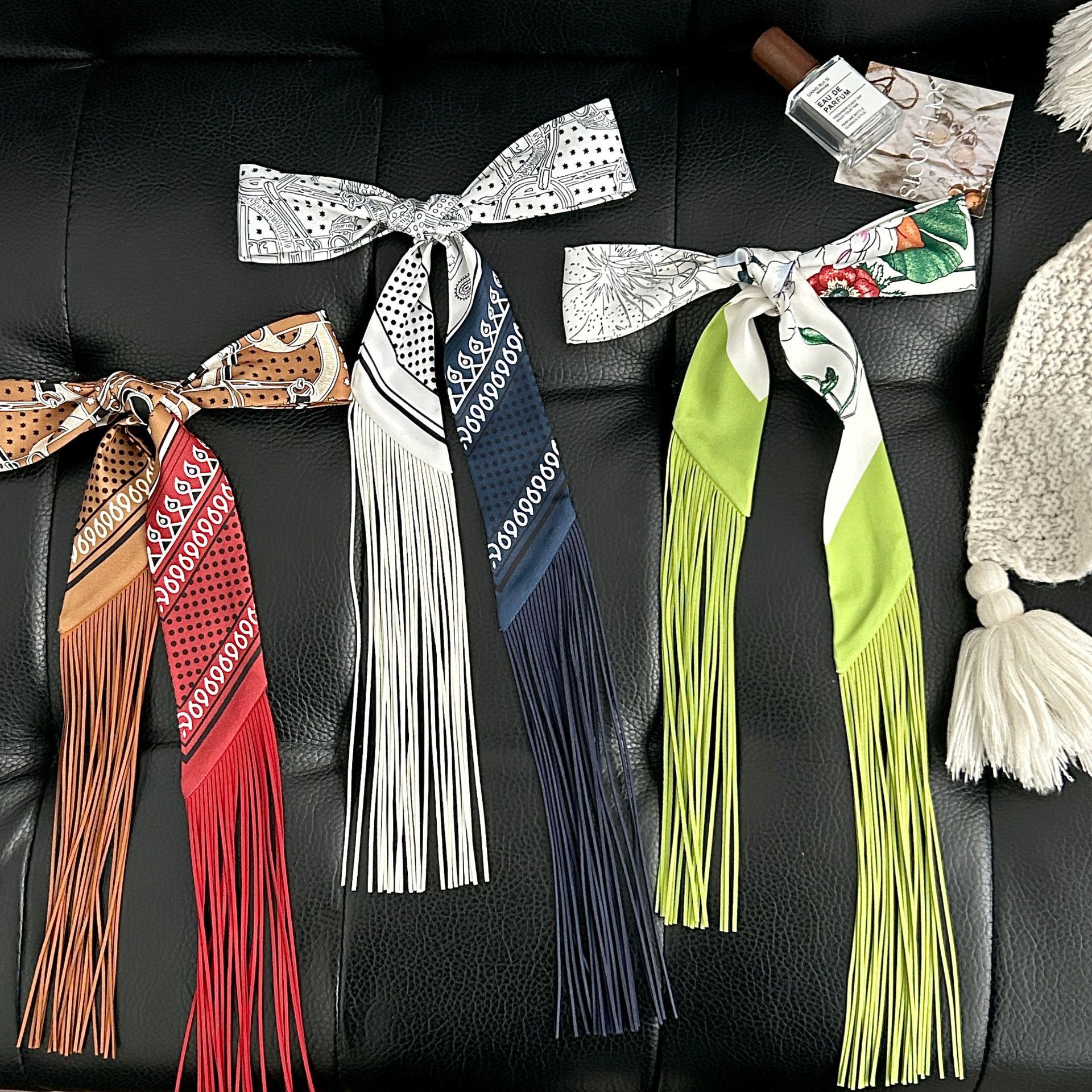 Luxury Tassel Skinny Scarf for - Luxury Bags Duffle avaliação e preço
