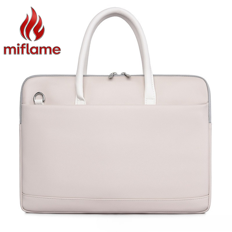 Slim Laptop Bag with Shockproo - Briefcase Leather Slim avaliação e preço
