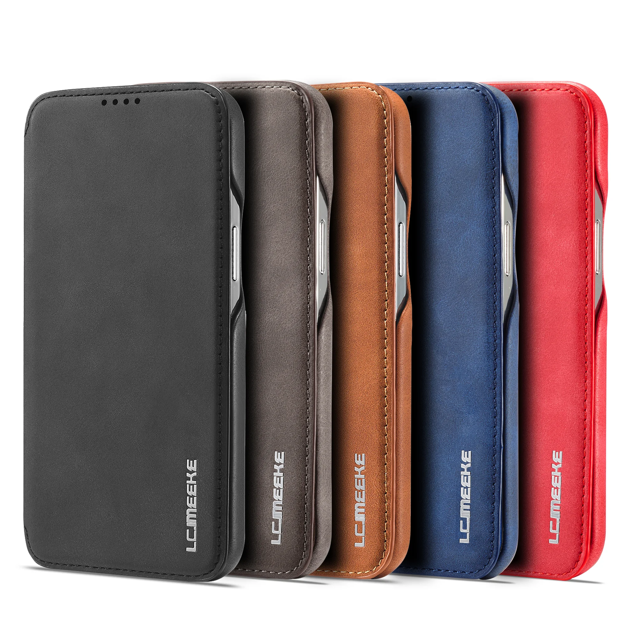 Leather Flip Wallet Magnetic C - Briefcase Leather Slim avaliação e preço