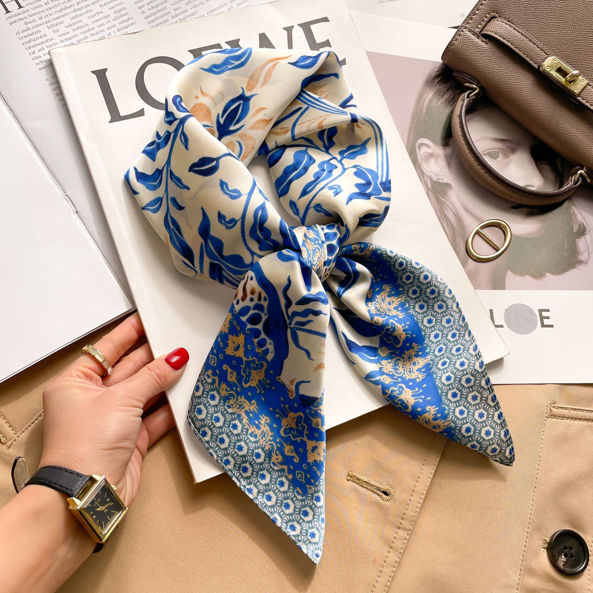 Silk Square Scarf Women Luxury - Luxury Bags Duffle avaliação e preço