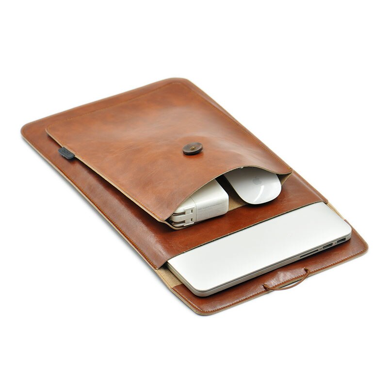 Double Layer High 15.6 Inch La - Laptop Bag Leather 15 avaliação e preço