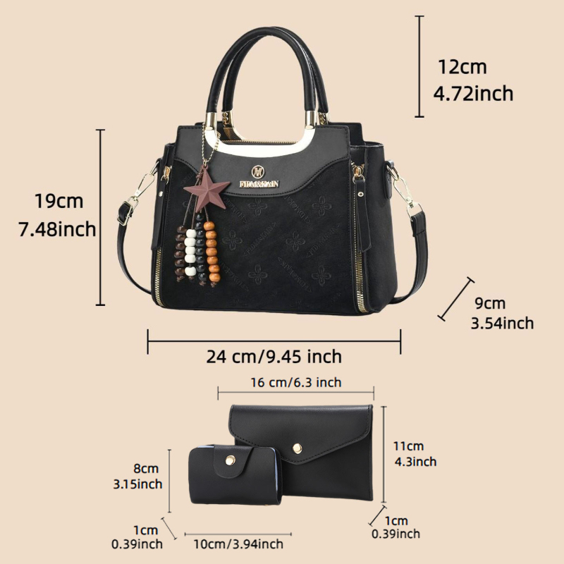 Stylish women's handbag, solid - Luxury Bags & Leather Repair Of Atlanta Reviews avaliação e preço