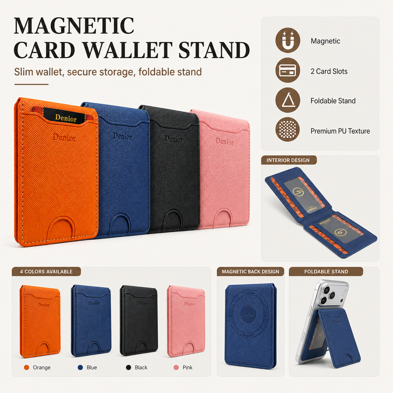 Mobile Phone Wallet Stand Magn - Luxury Bags & Leather Repair Of Atlanta Reviews avaliação e preço