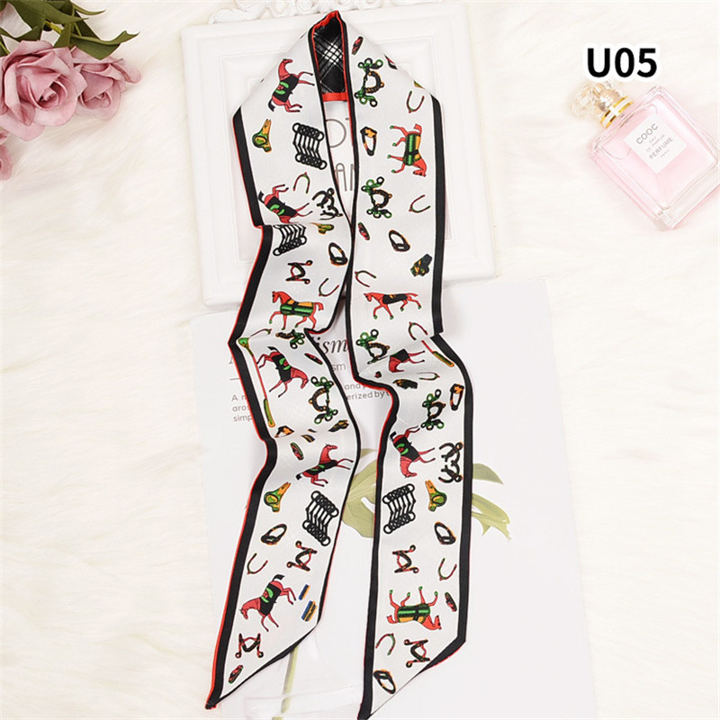 Horse Plaid Skinny Scarf Women - Luxury Bags Duffle avaliação e preço