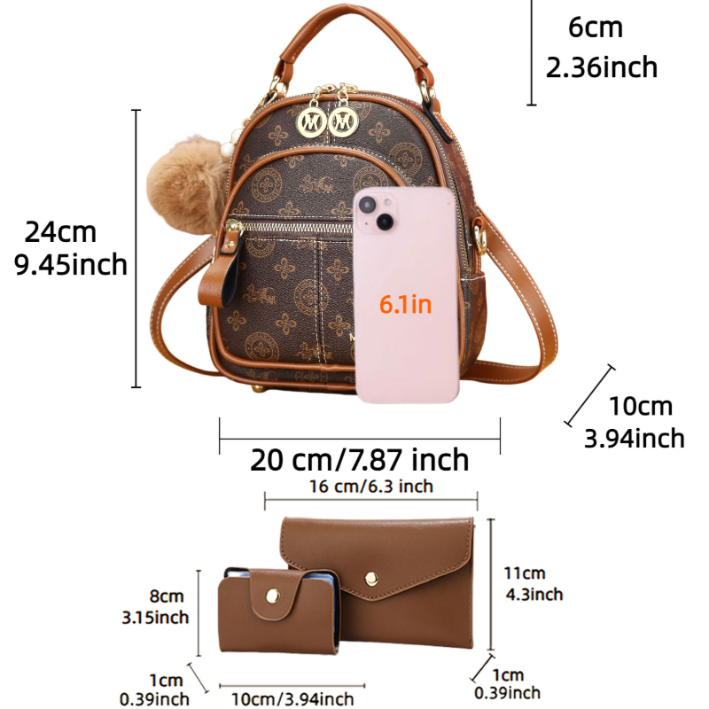 3-piece women's bag set, light - Luxury Bags & Leather Repair Of Atlanta Reviews avaliação e preço