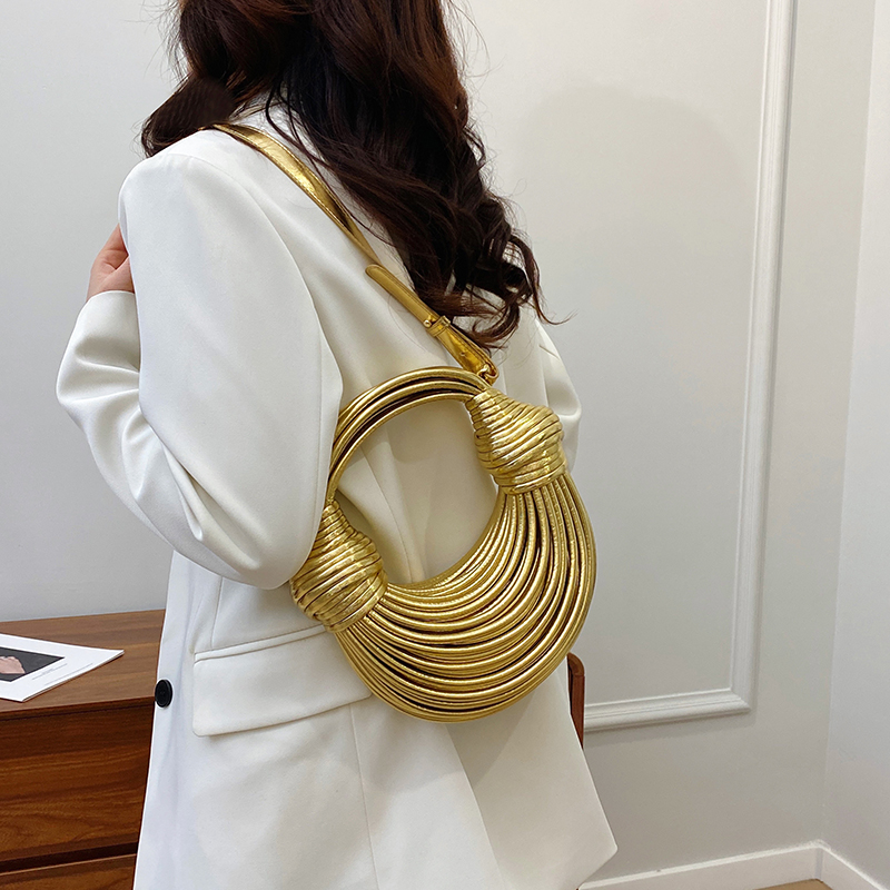 PU Solid Color Shoulder Bags L - Luxury Bags On Sales avaliação e preço