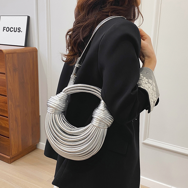 PU Solid Color Shoulder Bags L - Luxury Bags On Sales avaliação e preço