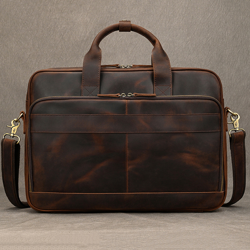 Crazy Horse Genuine Leather Me - Laptop Bag Leather 15 avaliação e preço