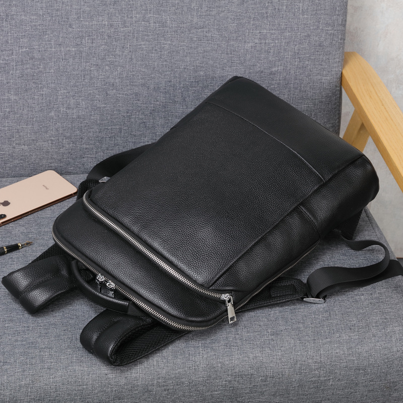 Genuine Leather Backpack Men 1 - Briefcase Leather Slim avaliação e preço