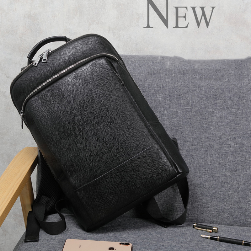 Genuine Leather Backpack Men 1 - Briefcase Leather Slim avaliação e preço