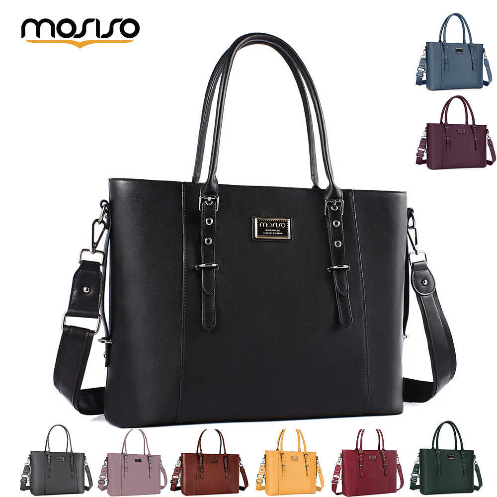 MOSISO Tote Bag for Women MacB - Laptop Bag Leather 15 avaliação e preço