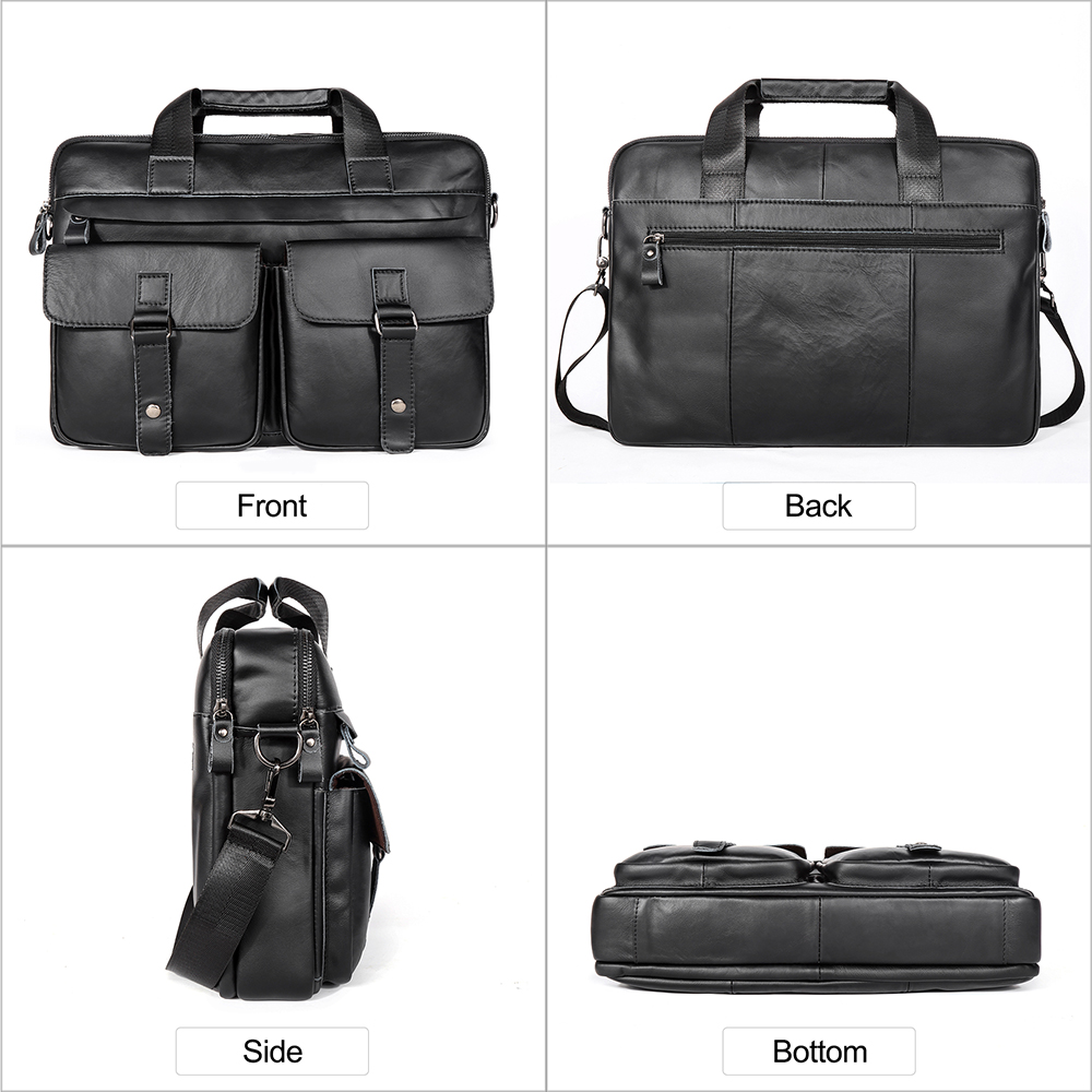 JOYIR Genuine Leather Men's Br - Laptop Bag Leather 15 avaliação e preço