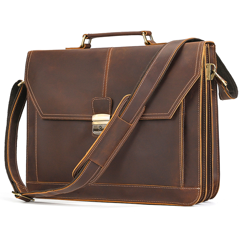 High Quality Laptop Briefcase  - Laptop Bag Leather 15 avaliação e preço