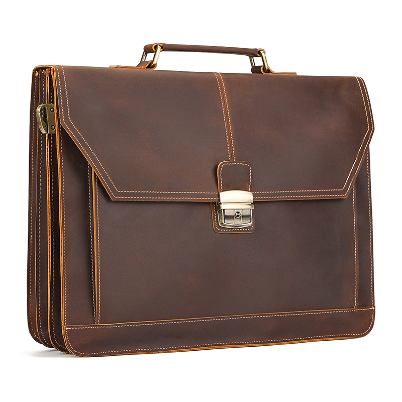 High Quality Laptop Briefcase  - Laptop Bag Leather 15 avaliação e preço