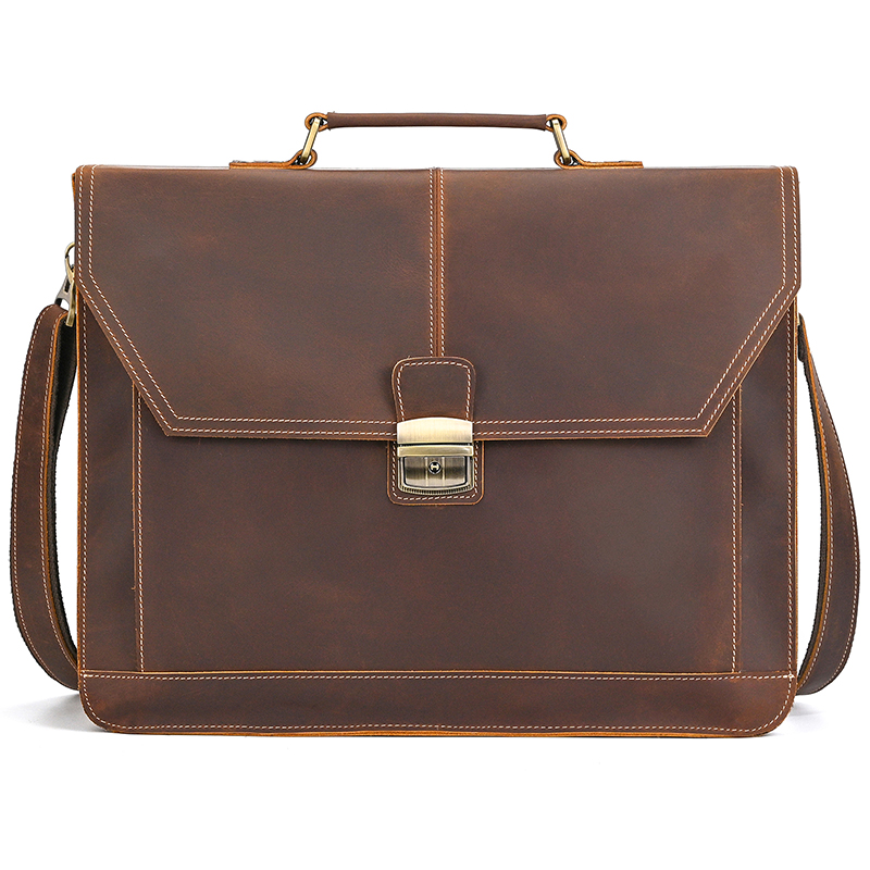 High Quality Laptop Briefcase  - Laptop Bag Leather 15 avaliação e preço