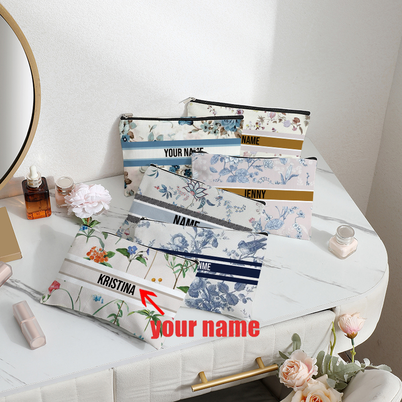 Custom Name Vintage Makeup Bag - Luxury Bags Brand Names avaliação e preço