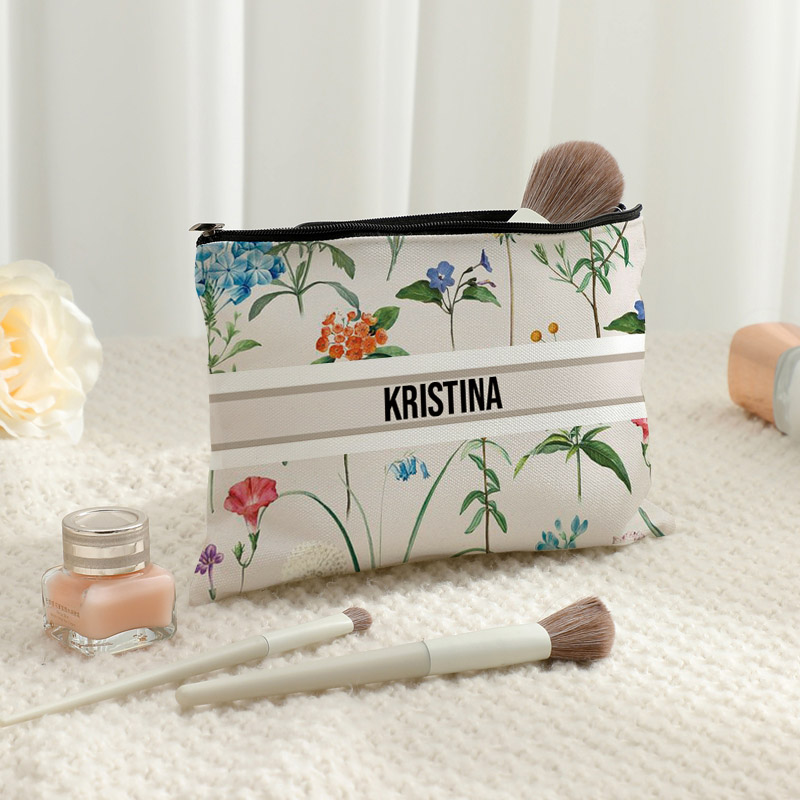 Custom Name Vintage Makeup Bag - Luxury Bags Brand Names avaliação e preço