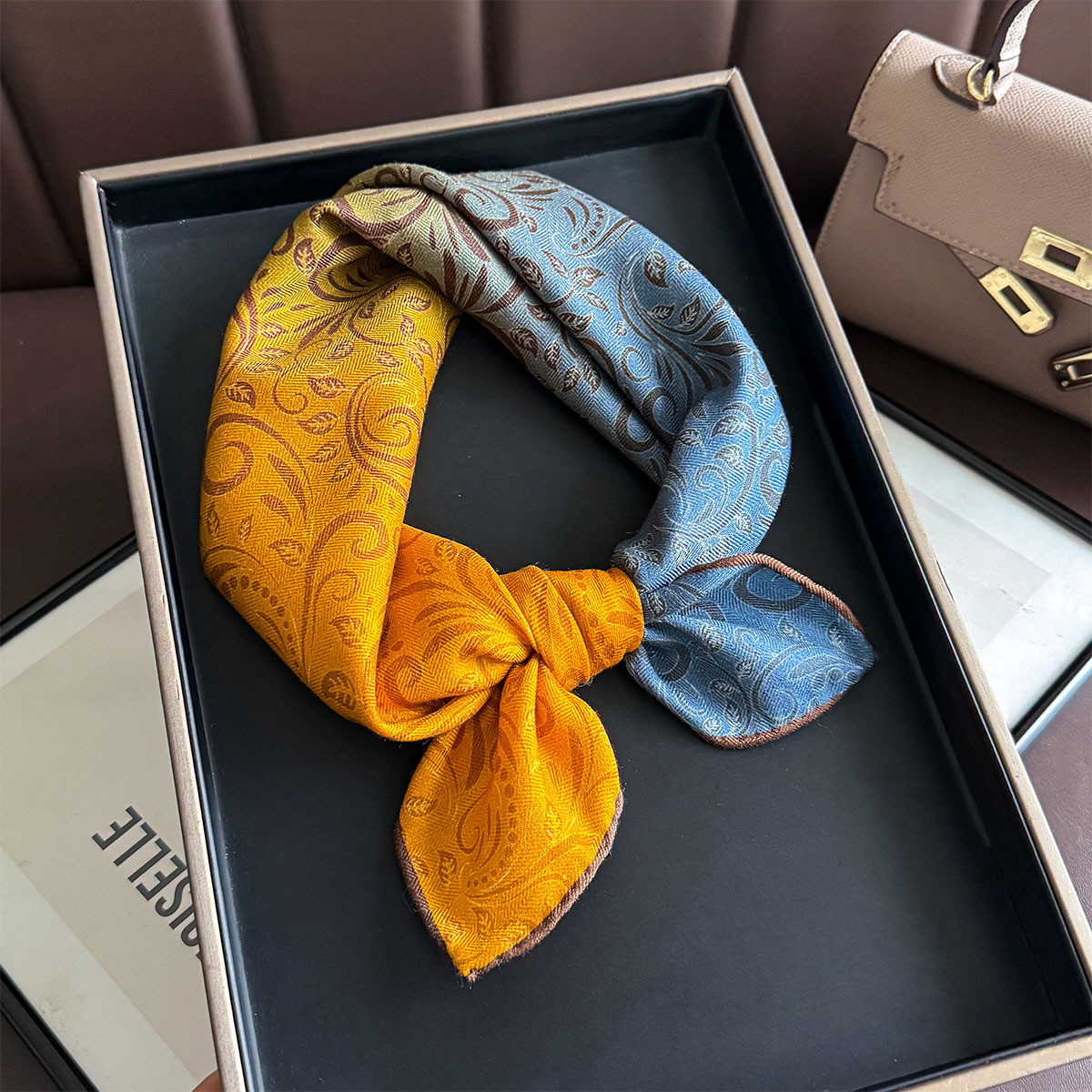 82% Wool 18% Real Silk Scarf N - Luxury Bags Duffle avaliação e preço