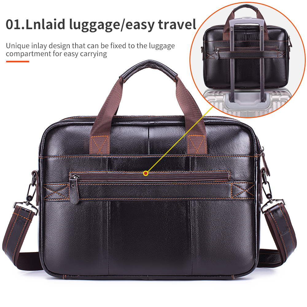 STEEL LION leather men's brief - Laptop Bag Leather 15 avaliação e preço