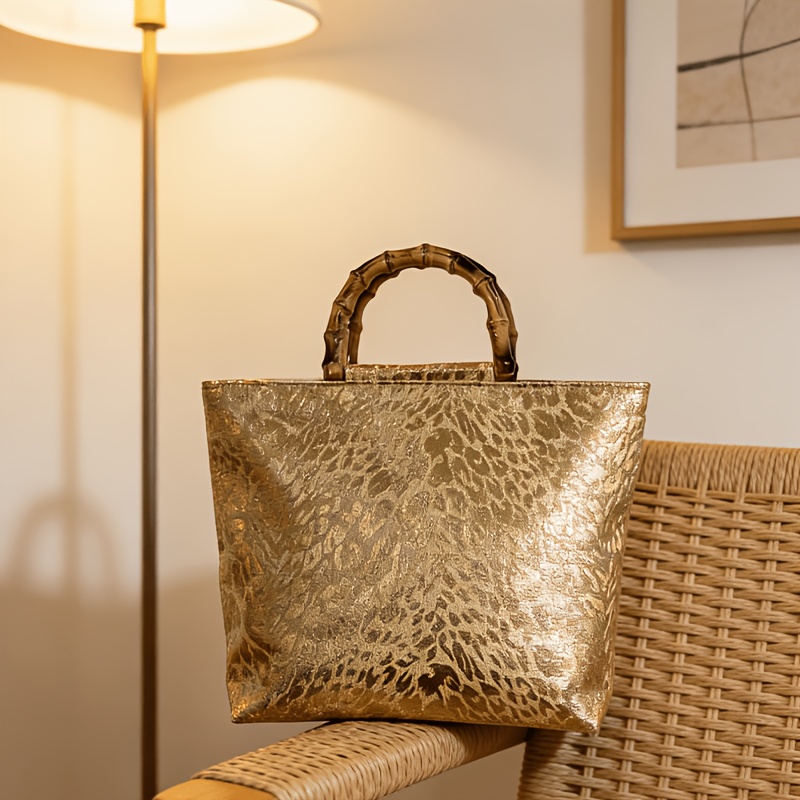 Light luxury metallic gold jac - Luxury Bags Big avaliação e preço