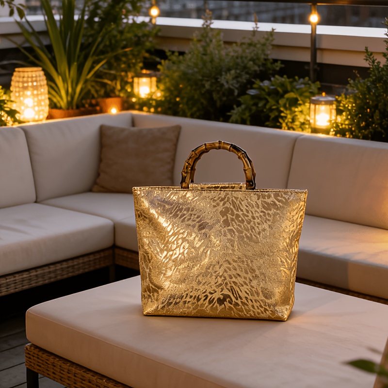 Light luxury metallic gold jac - Luxury Bags Big avaliação e preço