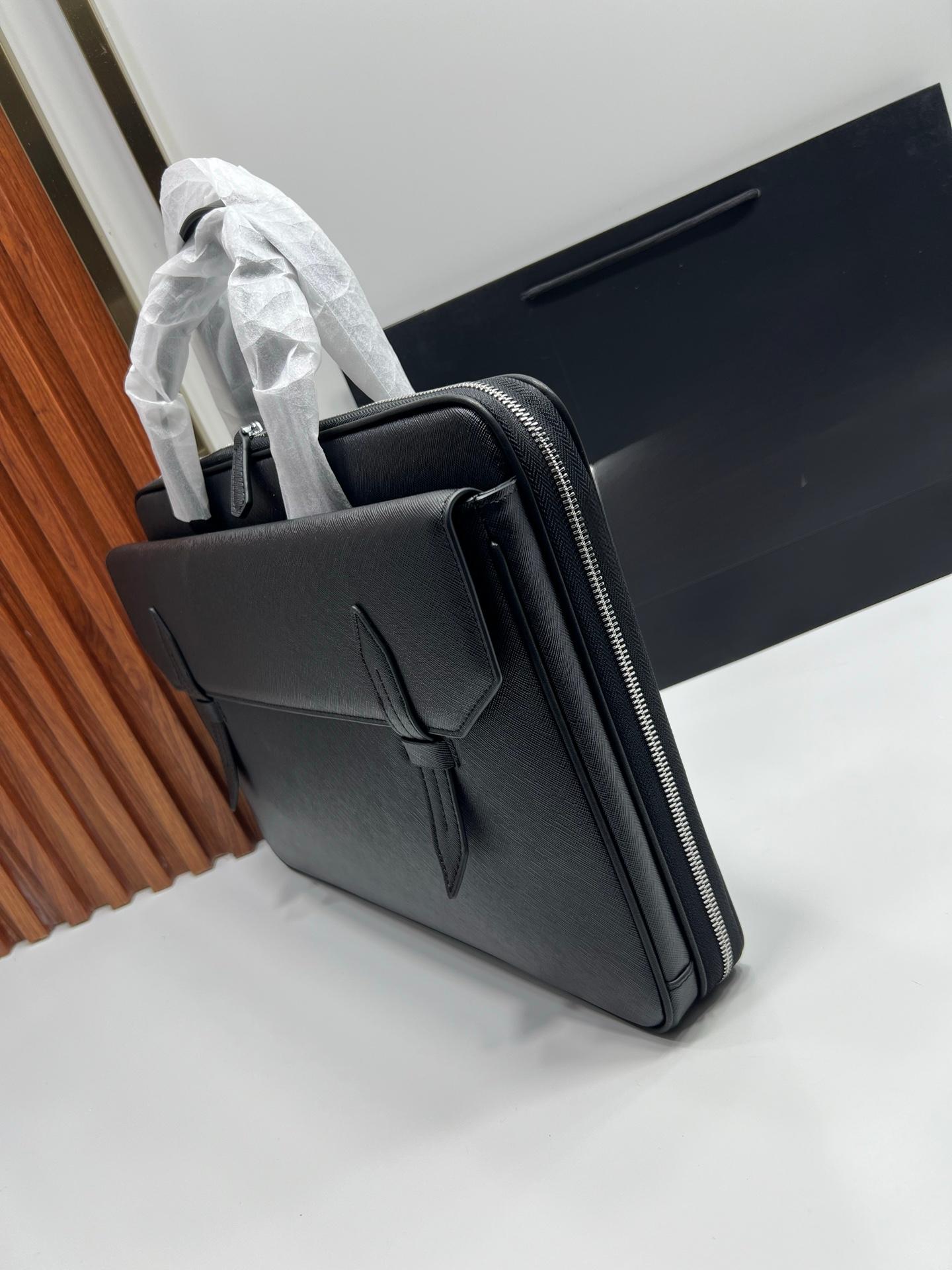 New Slim Genuine Leather Busin - Briefcase Leather Slim avaliação e preço