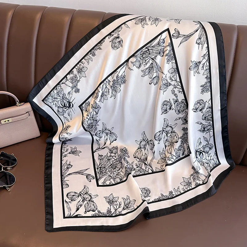 70*70cm Luxury Floral Print Si - Luxury Bags Duffle avaliação e preço