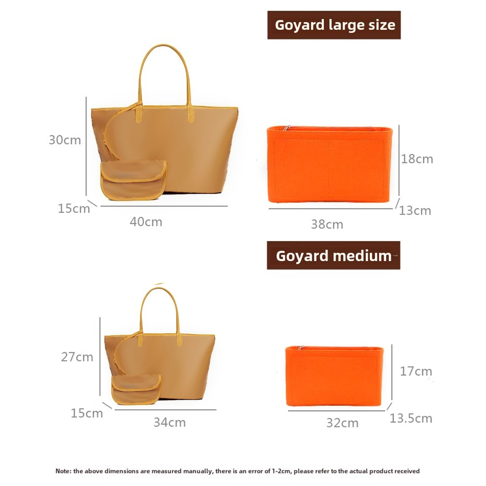 Felt Insert Bag Cosmetic Organ - Luxury Bags Goyard avaliação e preço