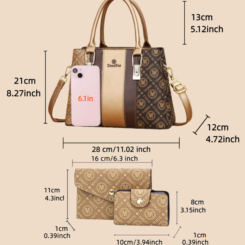 3-piece set of women's handbag - Luxury Bags & Leather Repair Of Atlanta Reviews avaliação e preço