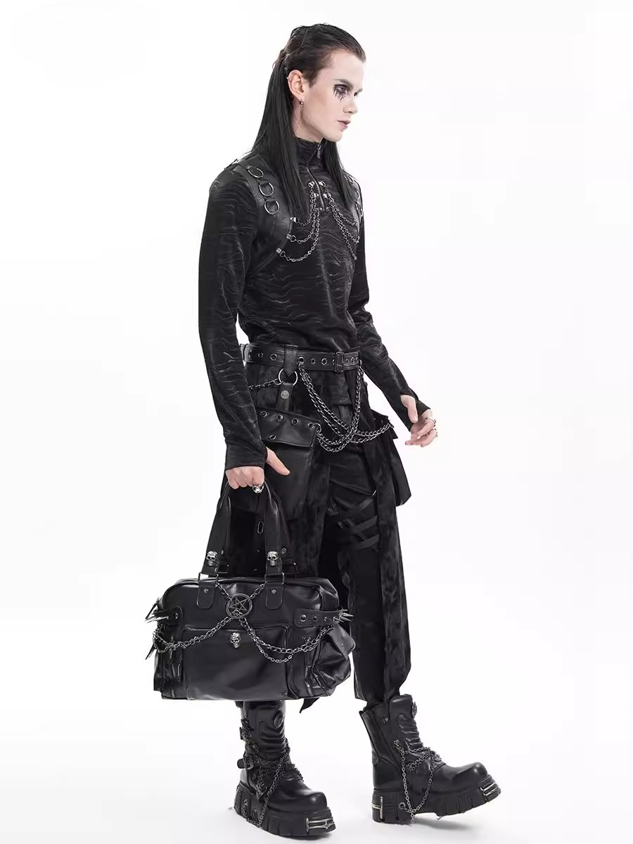 Fashion Black Zipper Skull Des - Luxury Bags Big avaliação e preço