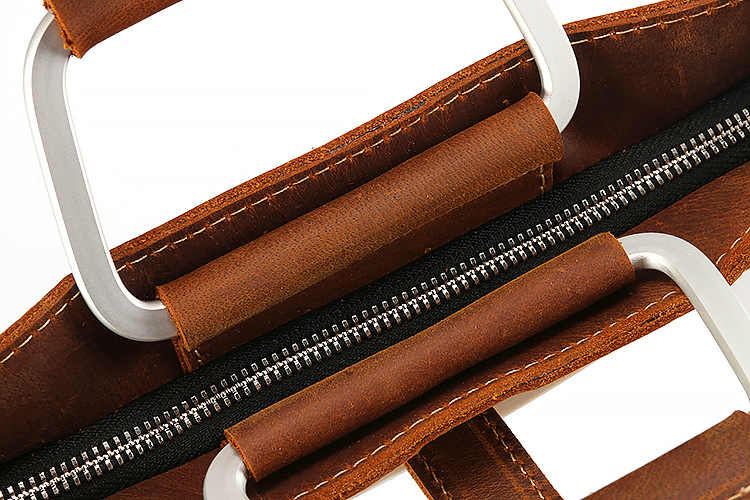 Men's Top Grain Crazy Horse Le - Briefcase Leather Slim avaliação e preço