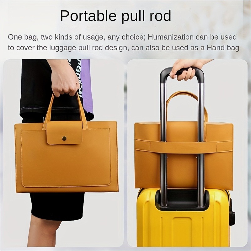 1pcs Waterproof PU Leather Lap - Briefcase Leather Slim avaliação e preço