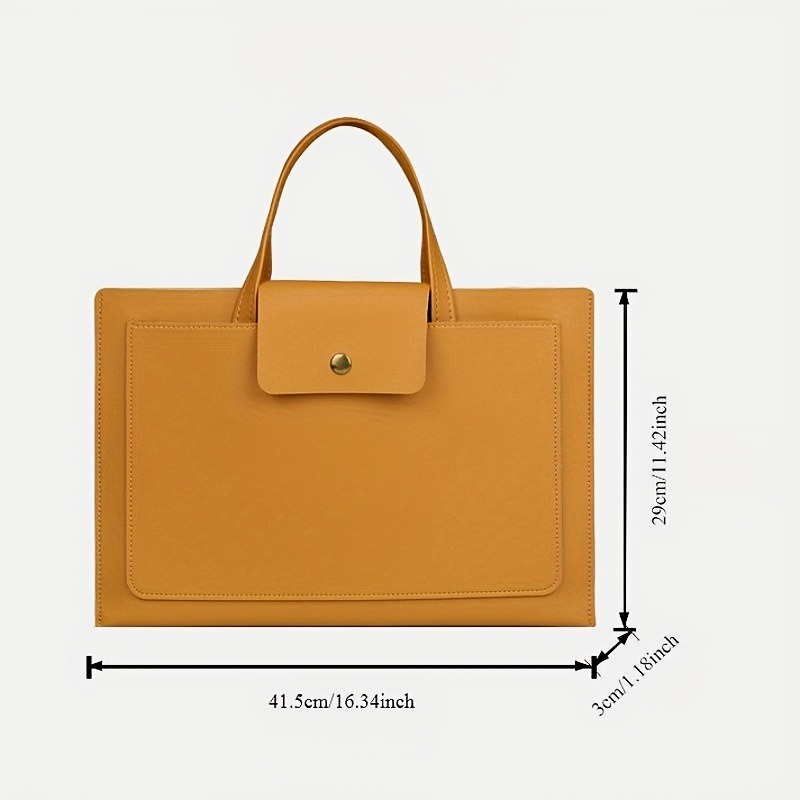 1pcs Waterproof PU Leather Lap - Briefcase Leather Slim avaliação e preço
