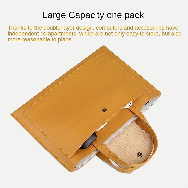 1pcs Waterproof PU Leather Lap - Briefcase Leather Slim avaliação e preço