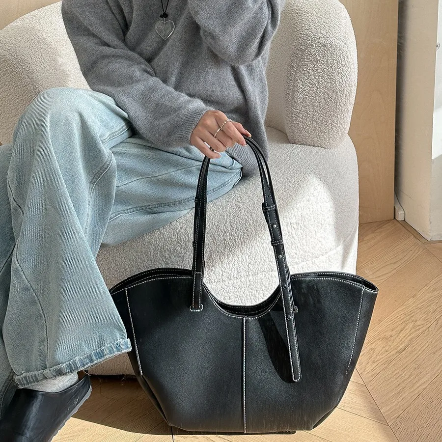 Vintage Women Handbag Large Ca - Luxury Bags Big avaliação e preço