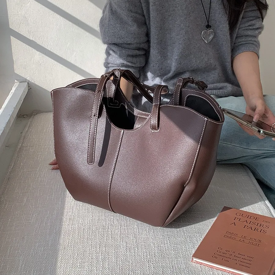 Vintage Women Handbag Large Ca - Luxury Bags Big avaliação e preço