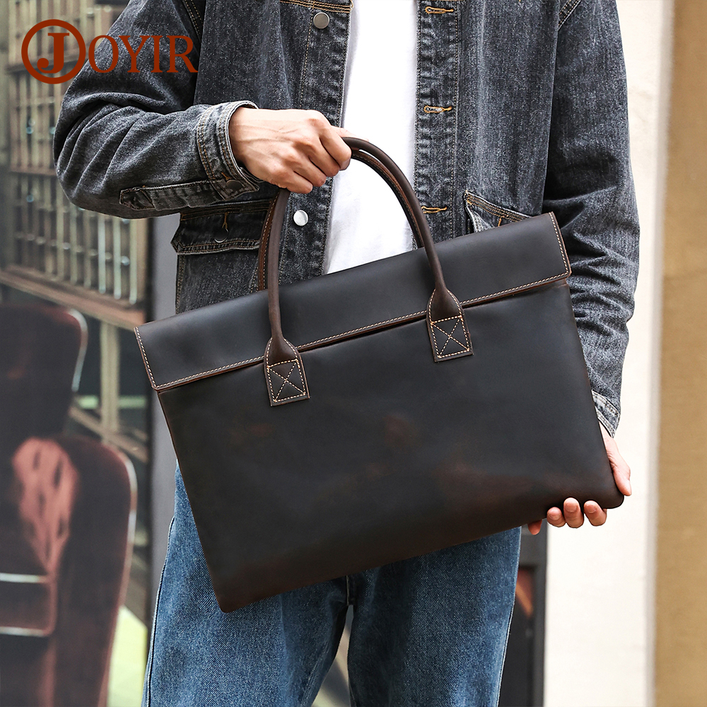JOYIR Genuine Leather Vintage  - Briefcase Leather Slim avaliação e preço