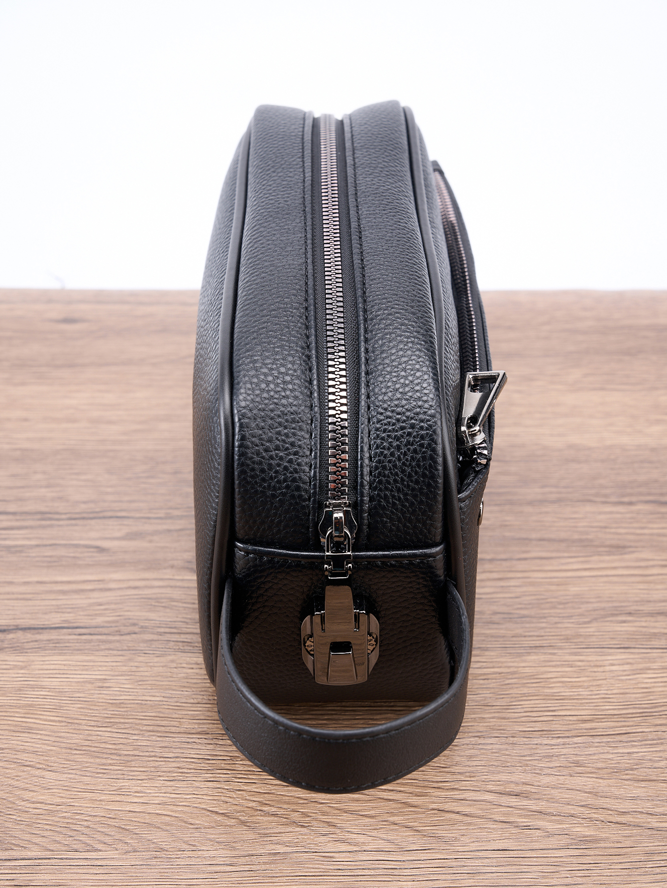 Men's PU Leather Lockable Wris - Briefcase Leather Slim avaliação e preço