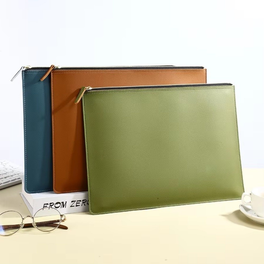 A4 Business Briefcase with Zip - Briefcase Leather Slim avaliação e preço