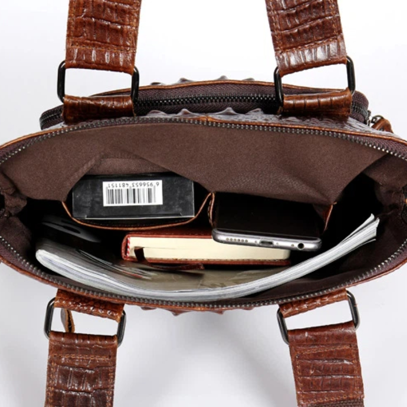 YETTIES Men's Slim Vertical La - Briefcase Leather Slim avaliação e preço
