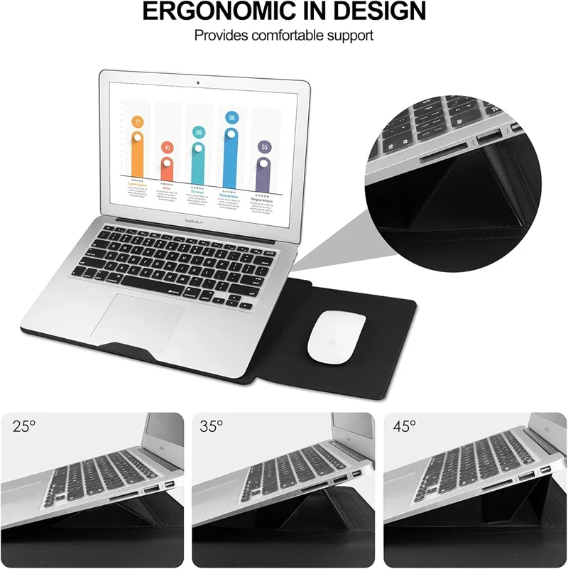 Adjustable Stand Leather Lapto - Laptop Bag Leather 15 avaliação e preço